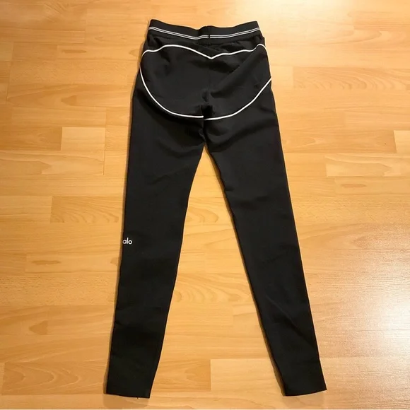 Alo Yoga Airbrush High-Waist Heart Throb Legging Black/White S